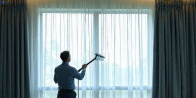 Commercial curtain stain removal service heidelberg-vic hotels offices restaurants